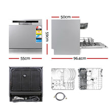 Load image into Gallery viewer, Devanti Benchtop Dishwasher 8 Place Setting
