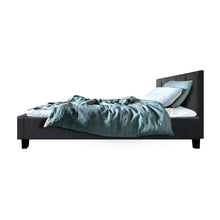Load image into Gallery viewer, Artiss Anna Bed Frame Fabric - Charcoal King Single - Oceania Mart
