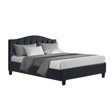 Load image into Gallery viewer, Lars Bed Frame Fabric - Charcoal Double
