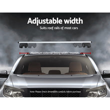 Load image into Gallery viewer, Universal Car Roof Rack Cross Bars Aluminium Adjustable 111cm Silver Upgraded
