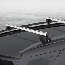 Load image into Gallery viewer, Universal Car Roof Rack Cross Bars Aluminium Adjustable 111cm Silver Upgraded
