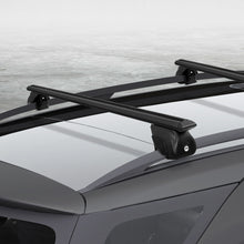 Load image into Gallery viewer, Universal Car Roof Rack Aluminium Cross Bars Adjustable 126cm Black Upgraded

