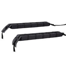 Load image into Gallery viewer, Universal Soft Car Roof Rack 116cm Kayak Luggage Carrier Adjustable Strap Black
