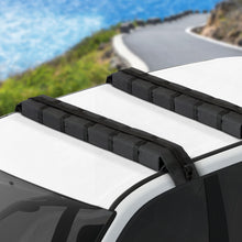 Load image into Gallery viewer, Universal Soft Car Roof Rack 116cm Kayak Luggage Carrier Adjustable Strap Black

