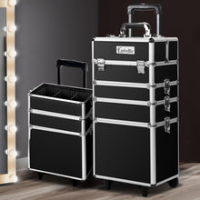 Load image into Gallery viewer, Embellir 7 in 1 Portable Cosmetic Beauty Makeup Trolley - Black
