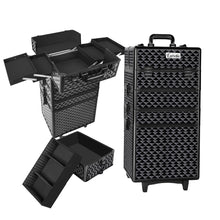Load image into Gallery viewer, Embellir 7 in 1 Portable Cosmetic Beauty Makeup Trolley - Diamond Black
