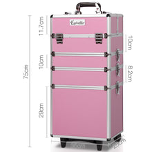 Load image into Gallery viewer, Embellir 7 in 1 Portable Cosmetic Beauty Makeup Trolley - Pink

