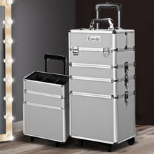 Load image into Gallery viewer, Embellir 7 in 1 Portable Cosmetic Beauty Makeup Trolley - Silver
