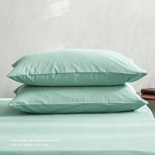Load image into Gallery viewer, Cosy Club Washed Cotton Quilt Set Green Single
