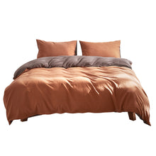 Load image into Gallery viewer, Cosy Club Quilt Cover Set Cotton Duvet Single Orange Brown
