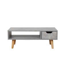 Load image into Gallery viewer, Levede Coffee Table Storage Tables Drawer Wooden Shelf Cabinet Living Room Grey
