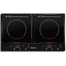 Load image into Gallery viewer, Devanti Induction Cooktop Portable Cooker Ceramic Cook Top Electric Hob Kitchen
