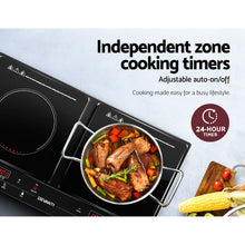 Load image into Gallery viewer, Devanti Induction Cooktop Portable Cooker Ceramic Cook Top Electric Hob Kitchen
