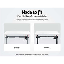 Load image into Gallery viewer, Artiss Standing Desk Top Adjustable Motorised Electric Sit Stand Table White
