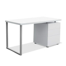 Load image into Gallery viewer, Artiss Metal Desk with 3 Drawers - White
