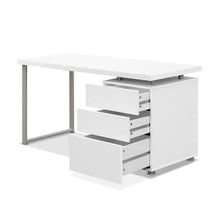 Load image into Gallery viewer, Artiss Metal Desk with 3 Drawers - White
