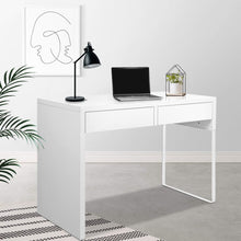 Load image into Gallery viewer, Artiss Metal Desk with 2 Drawers - White
