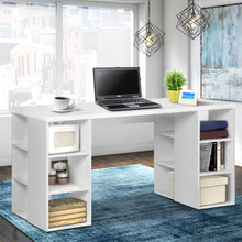 Load image into Gallery viewer, 3 Level Desk with Storage &amp; Bookshelf - White
