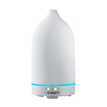 Load image into Gallery viewer, Devanti Ceramics Aroma Diffuser Aromatherapy Essential Oil Air Humidifier Ultrasonic Cool Mist White
