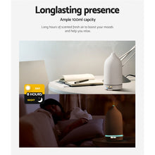 Load image into Gallery viewer, Devanti Ceramics Aroma Diffuser Aromatherapy Essential Oil Air Humidifier Ultrasonic Cool Mist White
