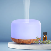 Load image into Gallery viewer, DEVANTI Aroma Diffuser Aromatherapy LED Night Light Air Humidifier Purifier Light Wood Grain 500ml
