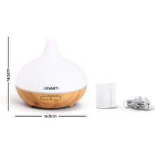 Load image into Gallery viewer, DEVANTi Aroma Diffuser Air Humidifier Night Light 300ml
