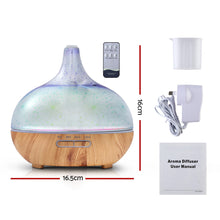 Load image into Gallery viewer, DEVANTI Aroma Aromatherapy Diffuser 3D LED Night Light Firework Air Humidifier Purifier 400ml Remote Control
