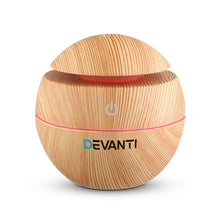 Load image into Gallery viewer, Devanti Aromatherapy Diffuser Aroma Essential Oils Air Humidifier LED Light 130ml
