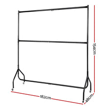 Load image into Gallery viewer, Set of 2 Clothes Racks Metal Garment Display Rolling Double Rails Hanger Airer Stand - Oceania Mart
