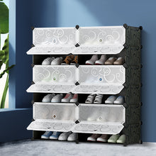 Load image into Gallery viewer, Shoe Storage Cabinet Shoes Rack Shelf Cube Organiser Stackable Portable 6 Tier
