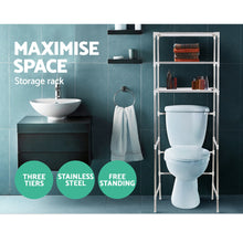 Load image into Gallery viewer, 3 Tier Bathroom Storage Rack Over Toilet Steel Towel Racking Shelf Organiser - Oceania Mart
