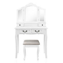 Load image into Gallery viewer, Artiss Dressing Table with Mirror - White

