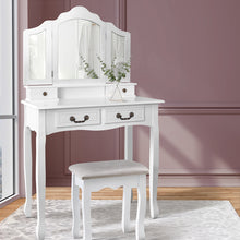 Load image into Gallery viewer, Artiss Dressing Table with Mirror - White
