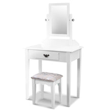 Load image into Gallery viewer, Artiss Dressing Table Stool Set Makeup Mirror Jewellery Cabinet Drawer Organizer - Oceania Mart
