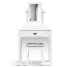 Load image into Gallery viewer, Artiss Dressing Table Stool Set Makeup Mirror Jewellery Cabinet Drawer Organizer - Oceania Mart
