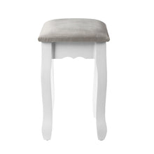 Load image into Gallery viewer, Artiss Dressing Table Stool Makeup Chair Bedroom Vanity Velvet Fabric Grey
