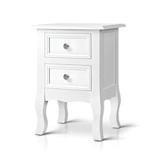 Load image into Gallery viewer, Bedside Tables Drawers Side Table French Storage Cabinet Nightstand Lamp
