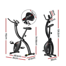 Load image into Gallery viewer, Everfit Exercise Bike X-Bike Folding Magnetic Bicycle Cycling Flywheel Fitness Machine
