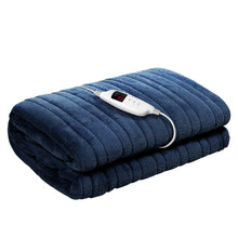 Load image into Gallery viewer, Giselle Bedding Electric Throw Blanket - Navy
