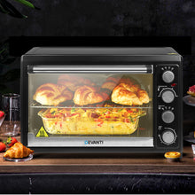 Load image into Gallery viewer, Devanti Electric Convection Oven Benchtop Rotisserie Grill 45L Black
