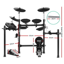 Load image into Gallery viewer, 8 Piece Electric Electronic Drum Kit Drums Set Pad Tom Midi For Kids Adults - Oceania Mart
