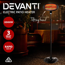 Load image into Gallery viewer, Devanti 2000w Electric Portable Patio Strip Heater - Oceania Mart
