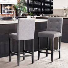 Load image into Gallery viewer, Artiss Set of 2 Provincial Style Bar Stools - Grey
