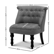 Load image into Gallery viewer, Artiss Lorraine chair - Grey

