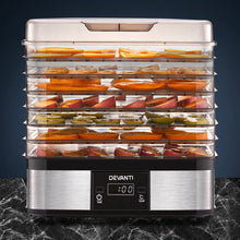 Load image into Gallery viewer, Devanti Food Dehydrator with 7 Trays - Silver
