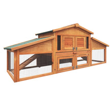 Load image into Gallery viewer, i.Pet Rabbit Hutch Chicken Coop Wooden Pet Hutch 169cm x 52cm x 72cm
