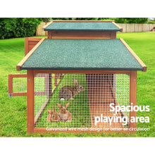 Load image into Gallery viewer, i.Pet Rabbit Hutch Chicken Coop Wooden Pet Hutch 169cm x 52cm x 72cm
