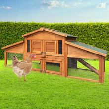 Load image into Gallery viewer, i.Pet Rabbit Hutch Chicken Coop Wooden Pet Hutch 169cm x 52cm x 72cm
