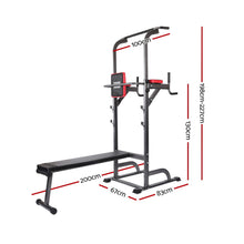 Load image into Gallery viewer, Everfit 9-IN-1 Power Tower Weight Bench Multi-Function Station
