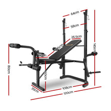 Load image into Gallery viewer, Everfit 7-In-1 Weight Bench Multi-Function  Power Station Fitness Gym Equipment
